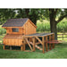 Amish Tractor Style 4W x 4L Quaker Chicken Coop with Run - The Henhouse Collection - Pet Houses Direct