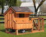 Amish Tractor Style 4W x 4L Quaker Chicken Coop with Run - The Henhouse Collection - Pet Houses Direct