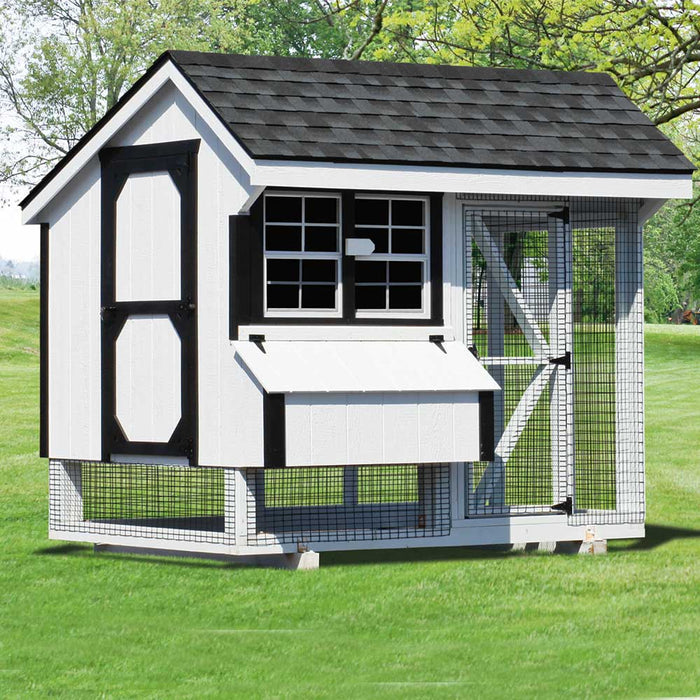 Amish Built 6×8 Combination Quaker Chicken Coop