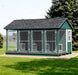 Fully Assembled 10 x 16 Amish Built Commercial 4 Run Dog Kennel - The Dog Kennel Collection - Pet Houses Direct