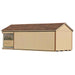 Fully Assembled 10 x 24 ft Amish Made 1 Run Dog Kennel and Shed Combo - Made in the USA - Pet Houses Direct