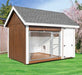 Fully Assembled 8x12 Single Run Dog Kennel with Faux Shed Facade - Made in the USA - Pet Houses Direct